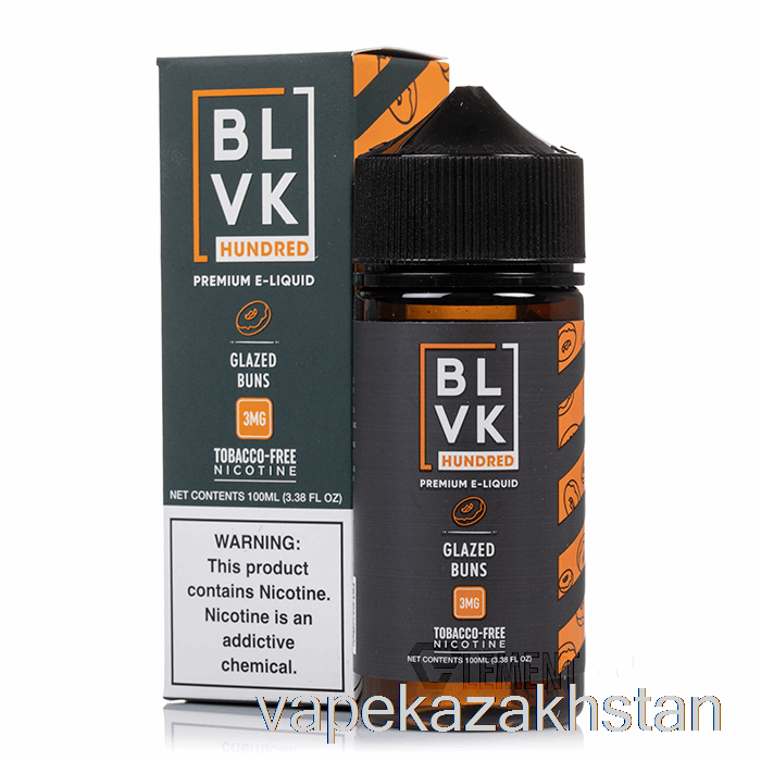 Vape Kazakhstan Glazed Buns - BLVK - 100mL 0mg